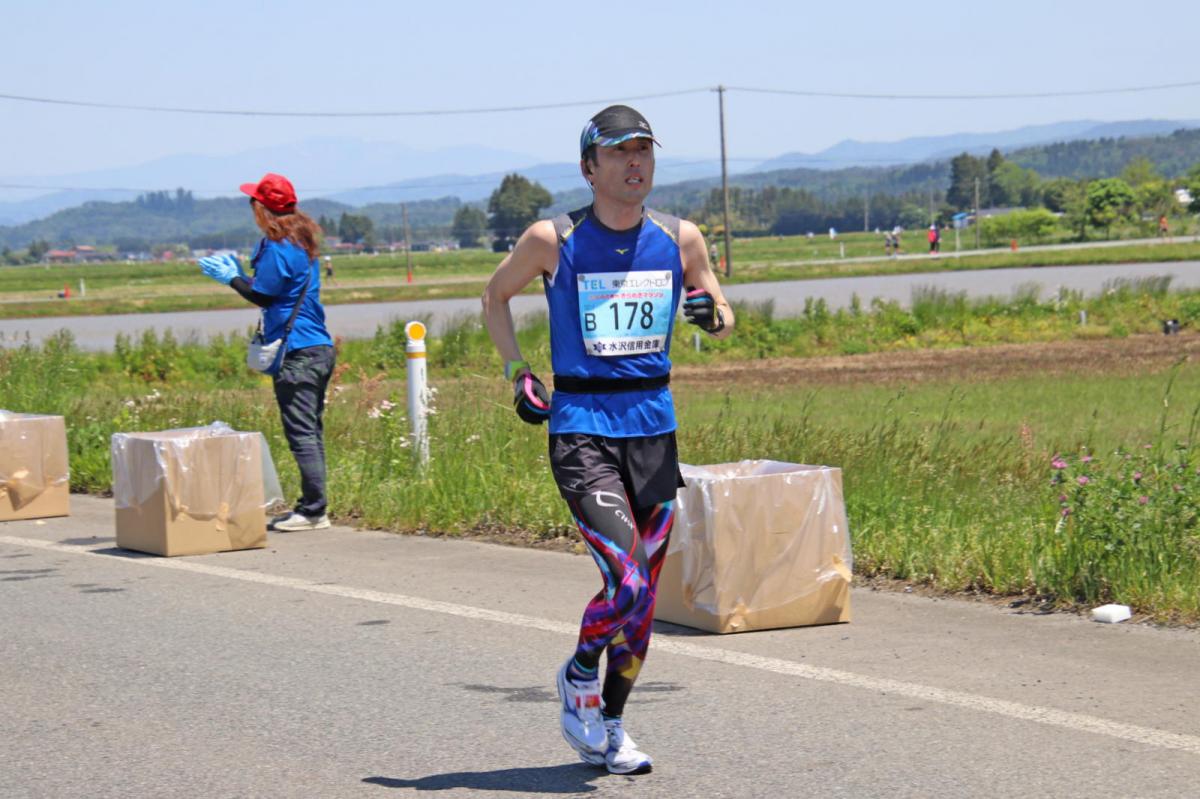 いわて奥州きらめきマラソン2018 フルマラソン5・37.5km給水/10km折り返し 2018/05/20