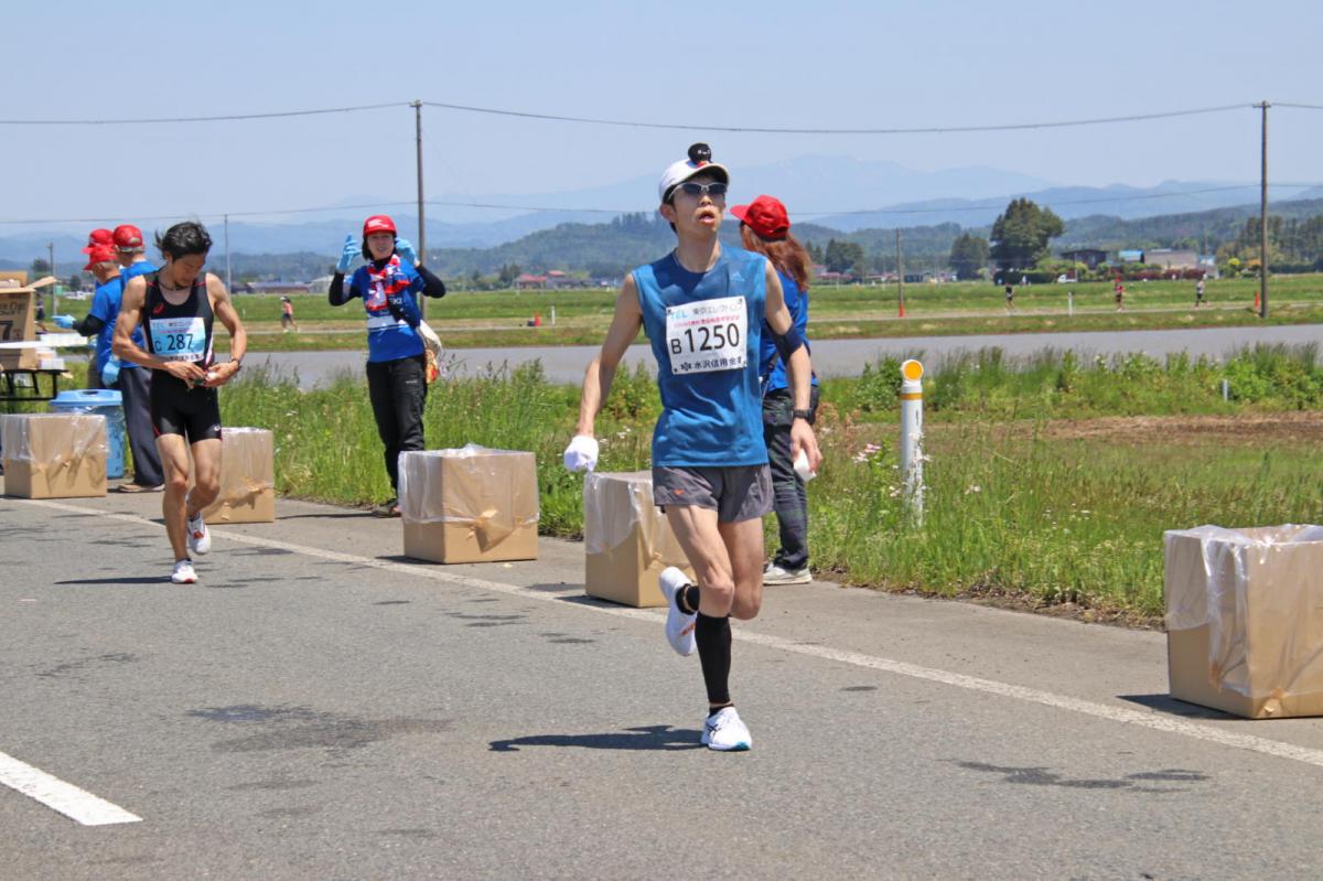 いわて奥州きらめきマラソン2018 フルマラソン5・37.5km給水/10km折り返し 2018/05/20
