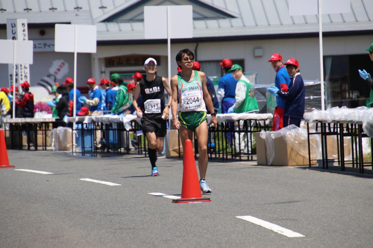 いわて奥州きらめきマラソン2018 フルマラソン5・37.5km給水/10km折り返し 2018/05/20