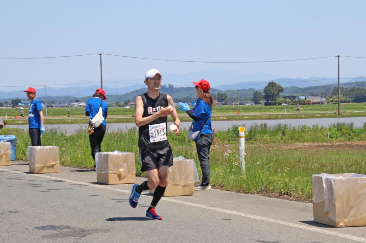 いわて奥州きらめきマラソン2018 フルマラソン5・37.5km給水/10km折り返し 2018/05/20