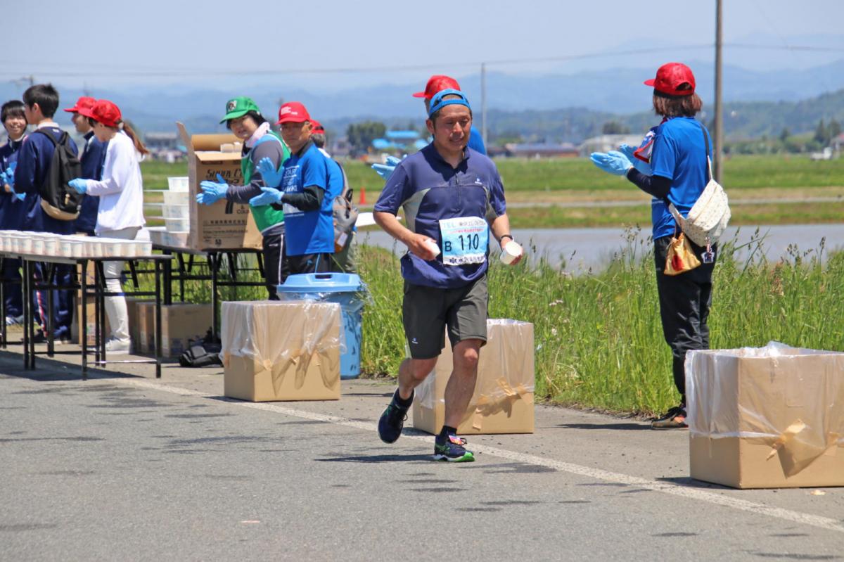 いわて奥州きらめきマラソン2018 フルマラソン5・37.5km給水/10km折り返し 2018/05/20