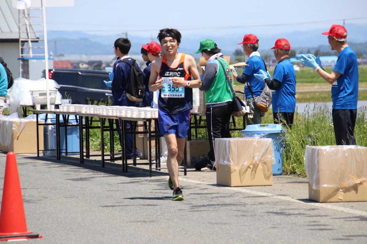 いわて奥州きらめきマラソン2018 フルマラソン5・37.5km給水/10km折り返し 2018/05/20