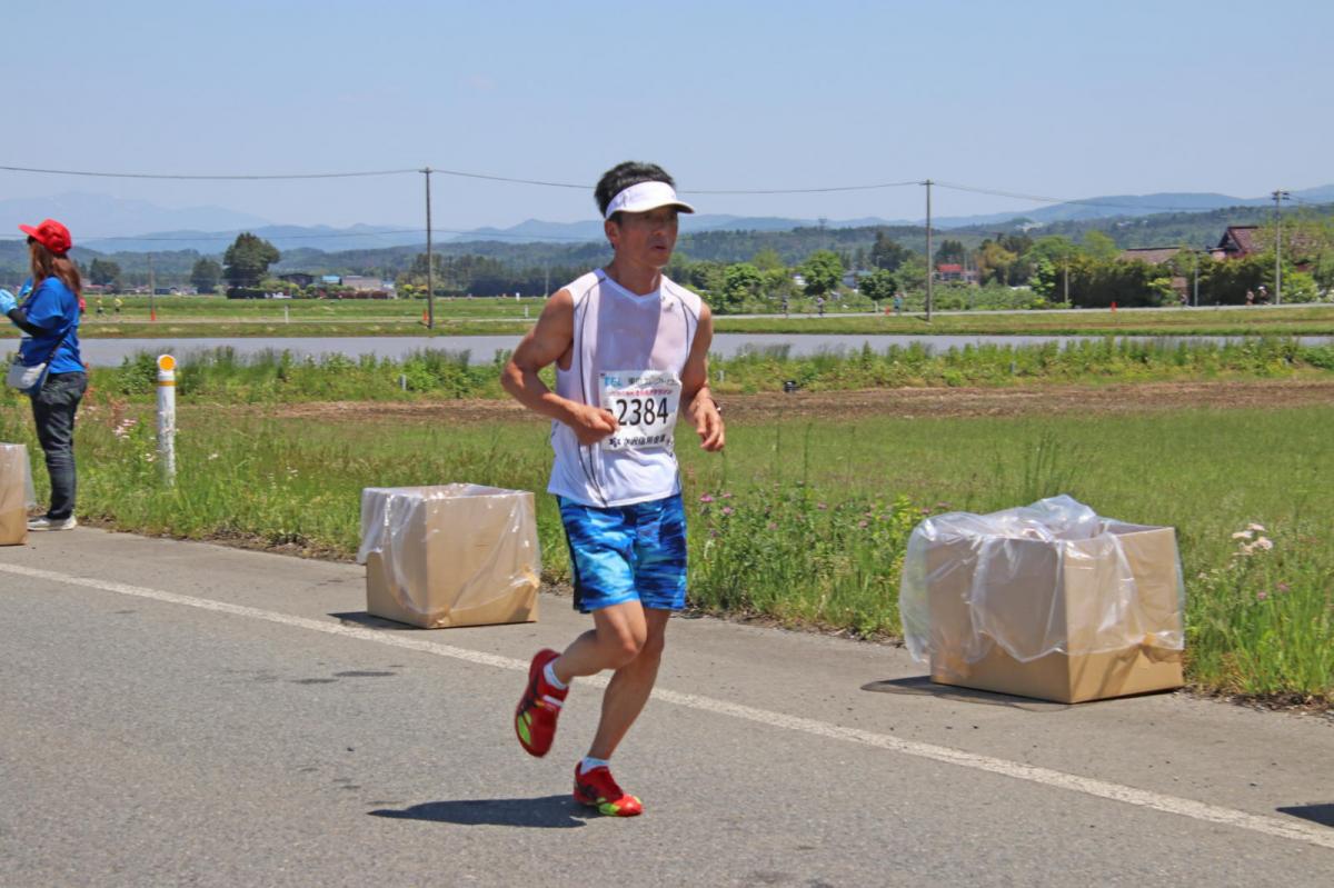 いわて奥州きらめきマラソン2018 フルマラソン5・37.5km給水/10km折り返し 2018/05/20