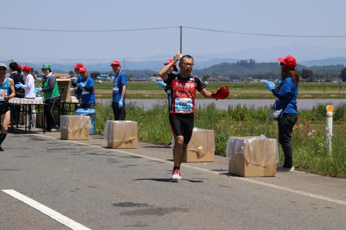 いわて奥州きらめきマラソン2018 フルマラソン5・37.5km給水/10km折り返し 2018/05/20