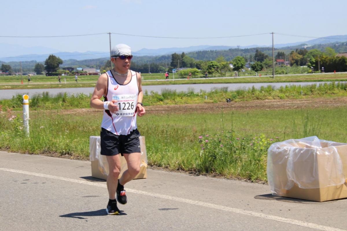 いわて奥州きらめきマラソン2018 フルマラソン5・37.5km給水/10km折り返し 2018/05/20