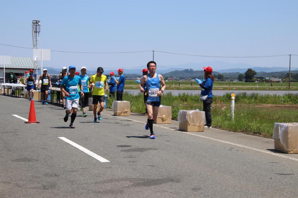 いわて奥州きらめきマラソン2018 フルマラソン5・37.5km給水/10km折り返し 2018/05/20
