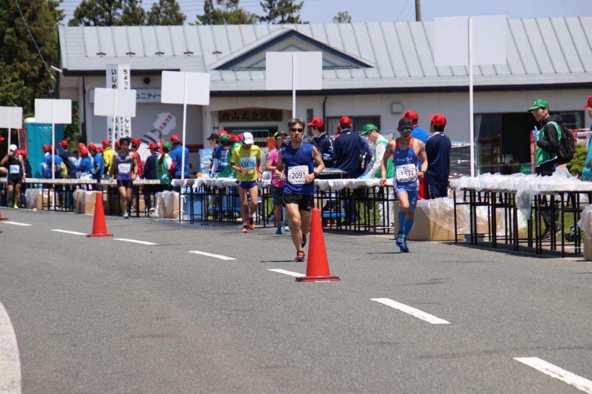 いわて奥州きらめきマラソン2018 フルマラソン5・37.5km給水/10km折り返し 2018/05/20