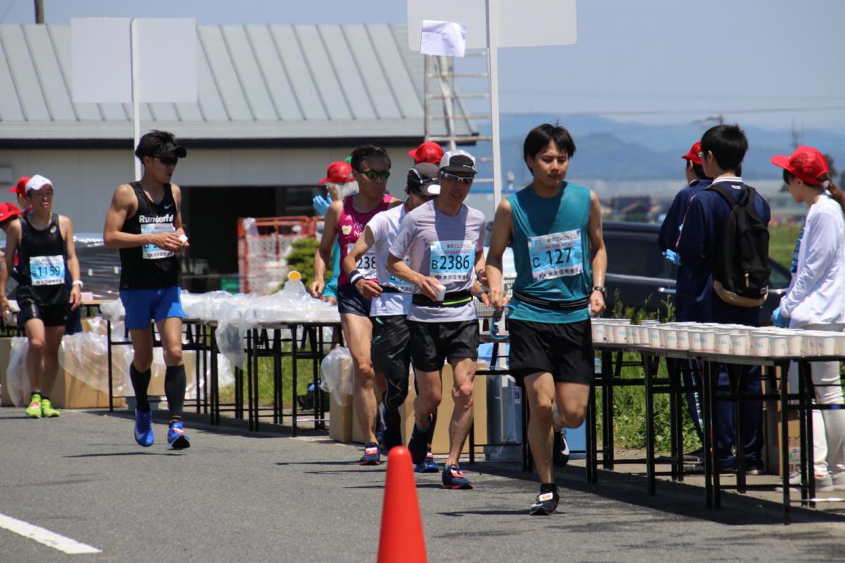 いわて奥州きらめきマラソン2018 フルマラソン5・37.5km給水/10km折り返し 2018/05/20