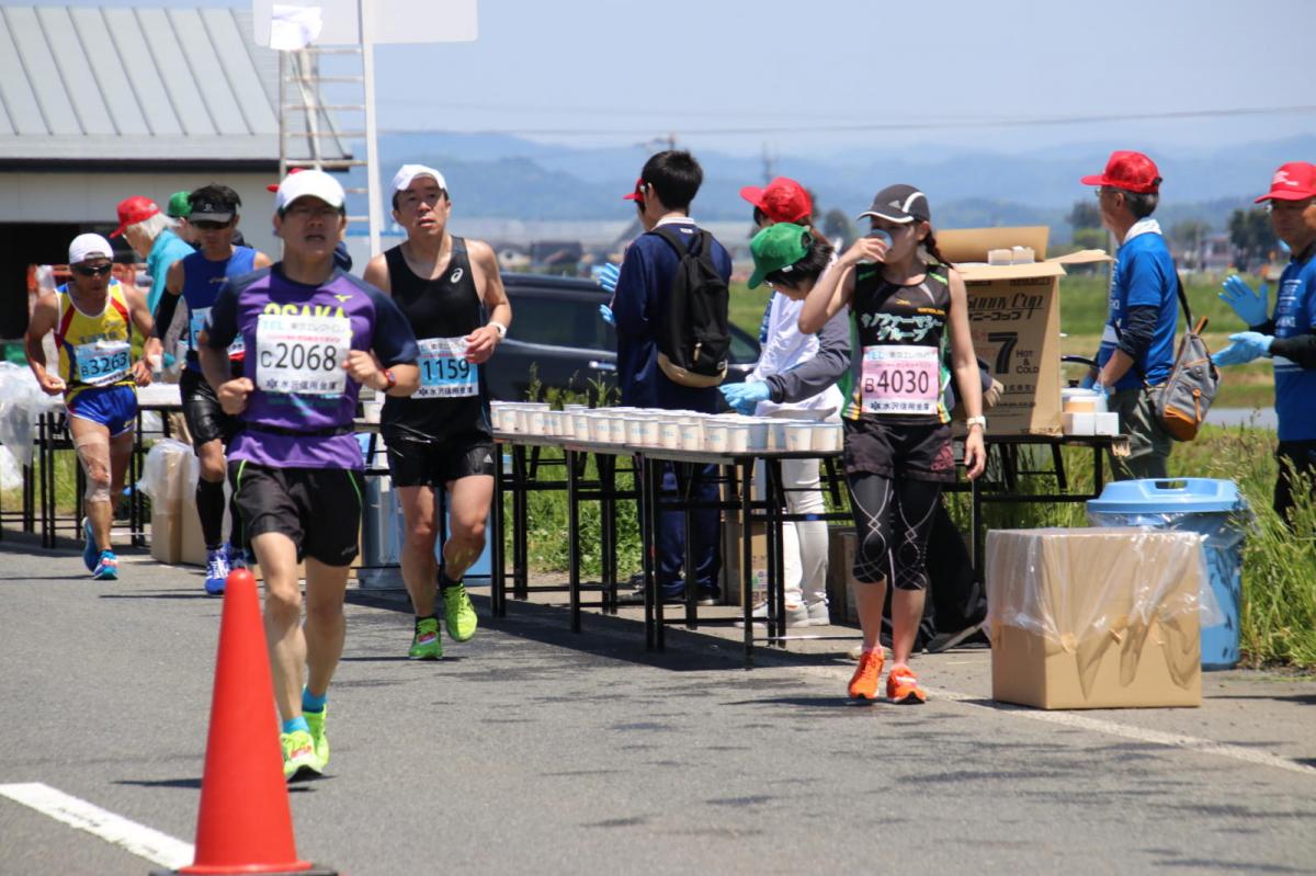 いわて奥州きらめきマラソン2018 フルマラソン5・37.5km給水/10km折り返し 2018/05/20