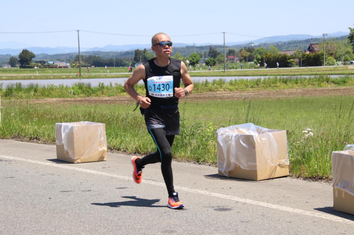 いわて奥州きらめきマラソン2018 フルマラソン5・37.5km給水/10km折り返し 2018/05/20
