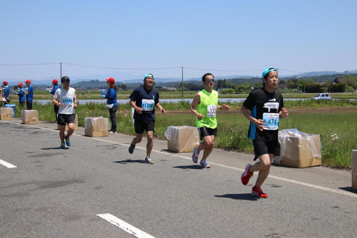 いわて奥州きらめきマラソン2018 フルマラソン5・37.5km給水/10km折り返し 2018/05/20