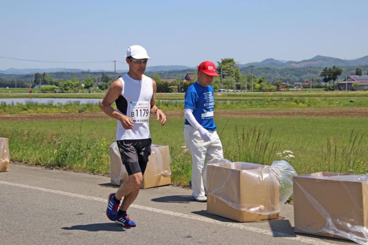いわて奥州きらめきマラソン2018 フルマラソン5・37.5km給水/10km折り返し 2018/05/20