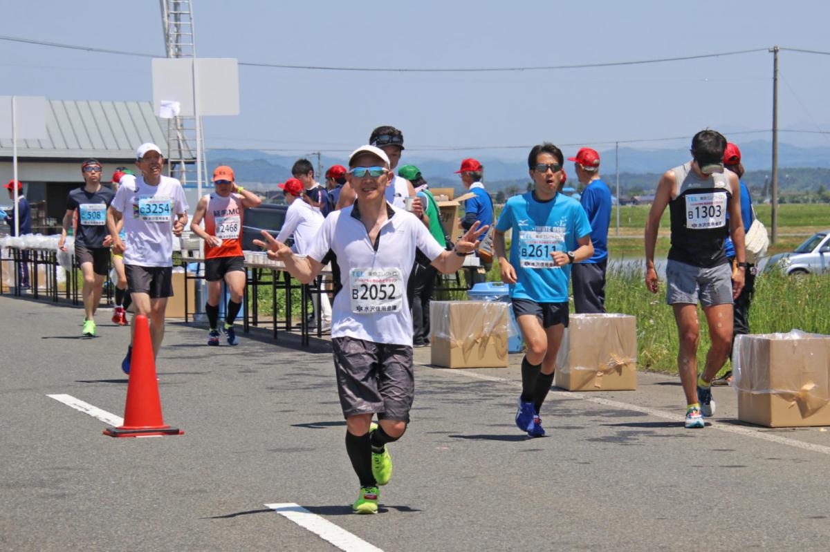 いわて奥州きらめきマラソン2018 フルマラソン5・37.5km給水/10km折り返し 2018/05/20