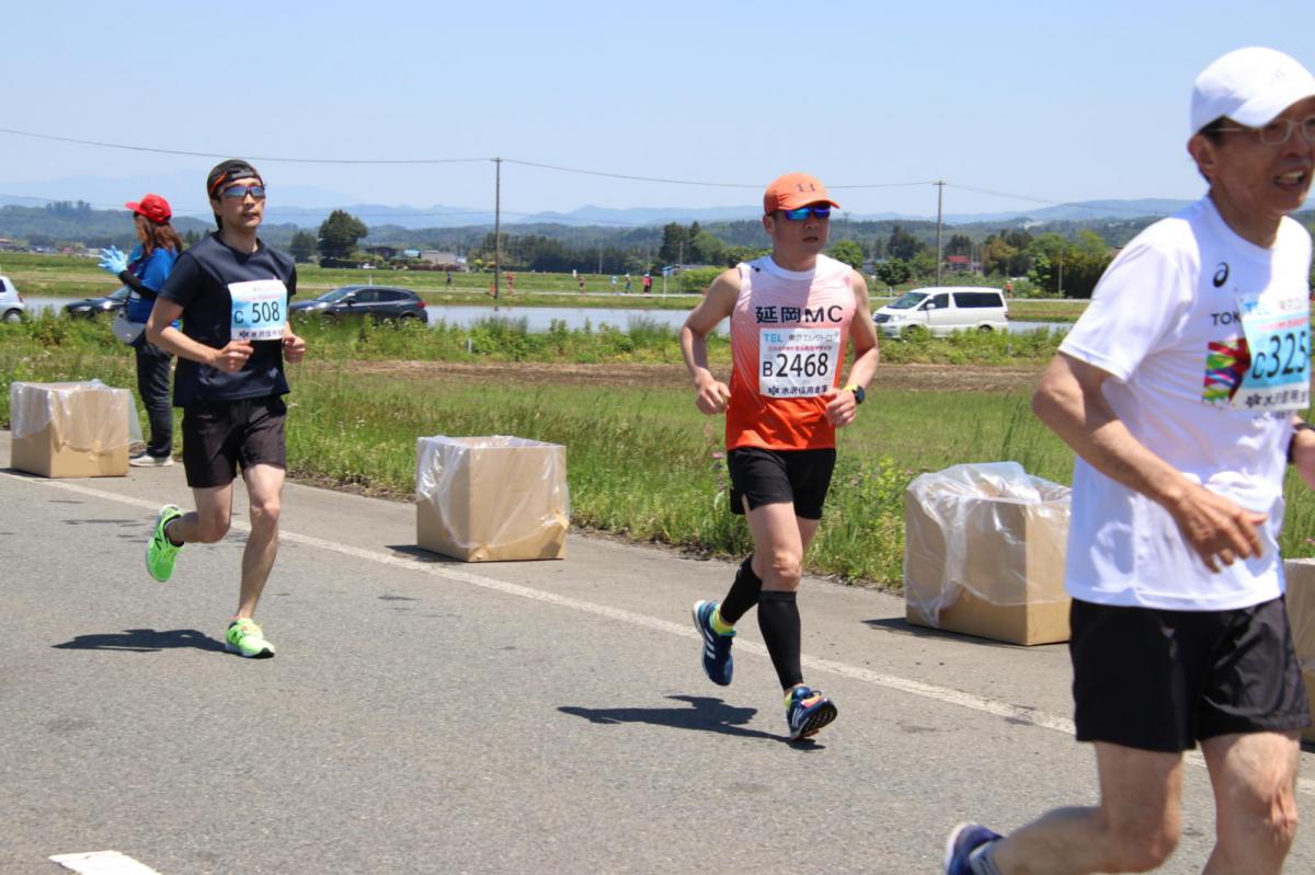 いわて奥州きらめきマラソン2018 フルマラソン5・37.5km給水/10km折り返し 2018/05/20