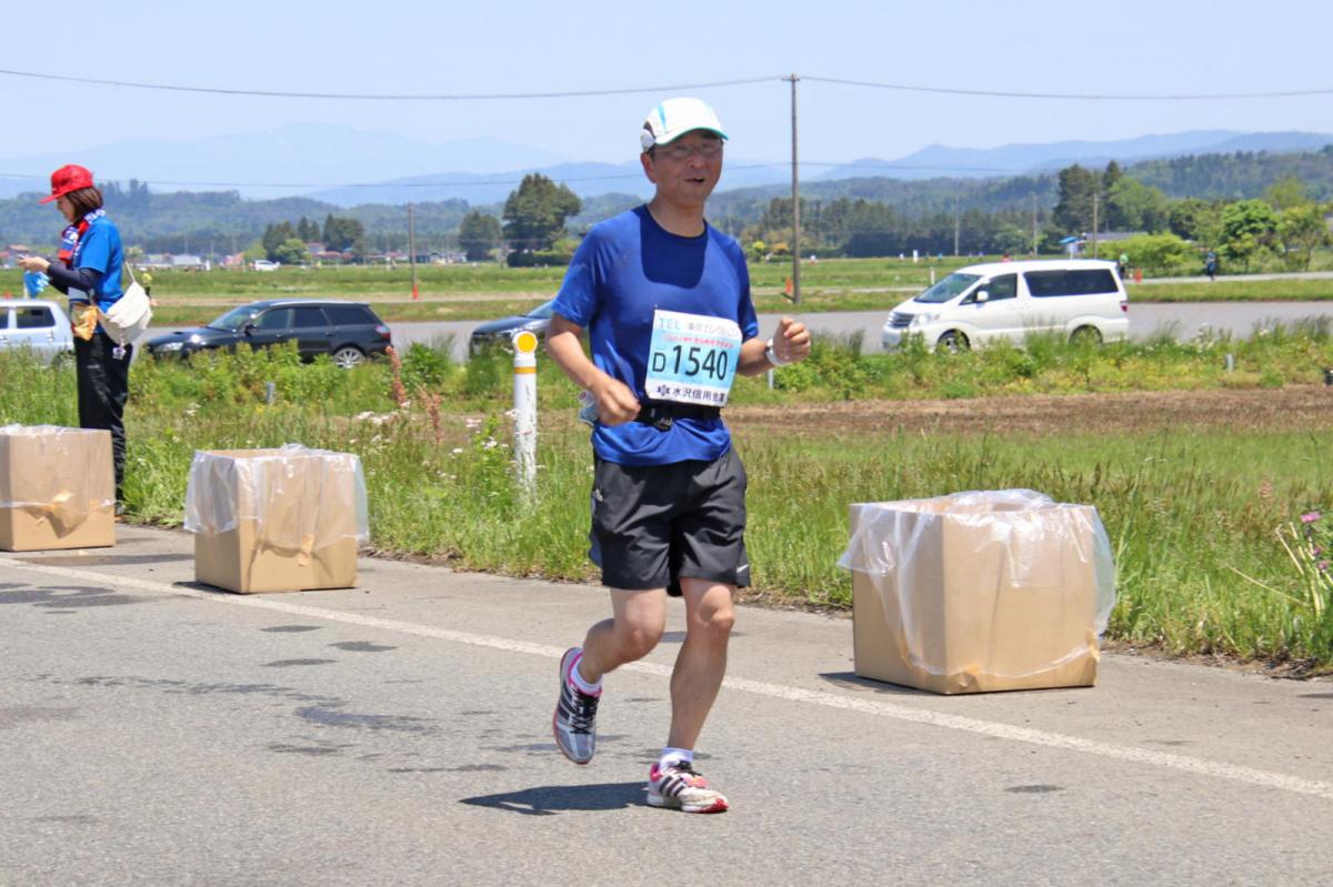 いわて奥州きらめきマラソン2018 フルマラソン5・37.5km給水/10km折り返し 2018/05/20