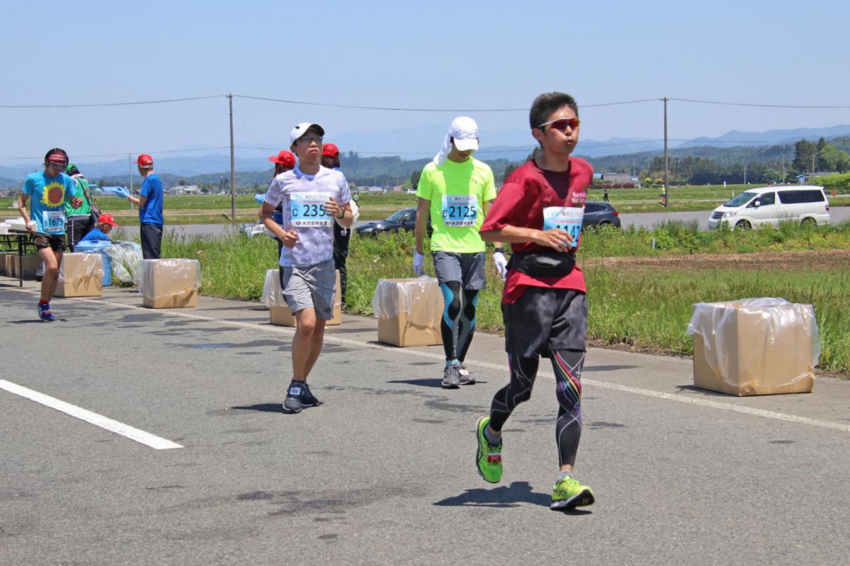 いわて奥州きらめきマラソン2018 フルマラソン5・37.5km給水/10km折り返し 2018/05/20