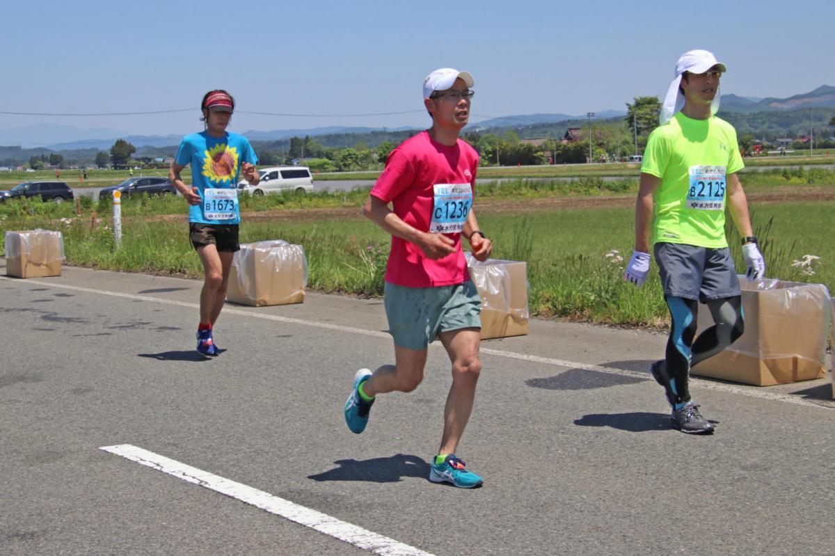 いわて奥州きらめきマラソン2018 フルマラソン5・37.5km給水/10km折り返し 2018/05/20