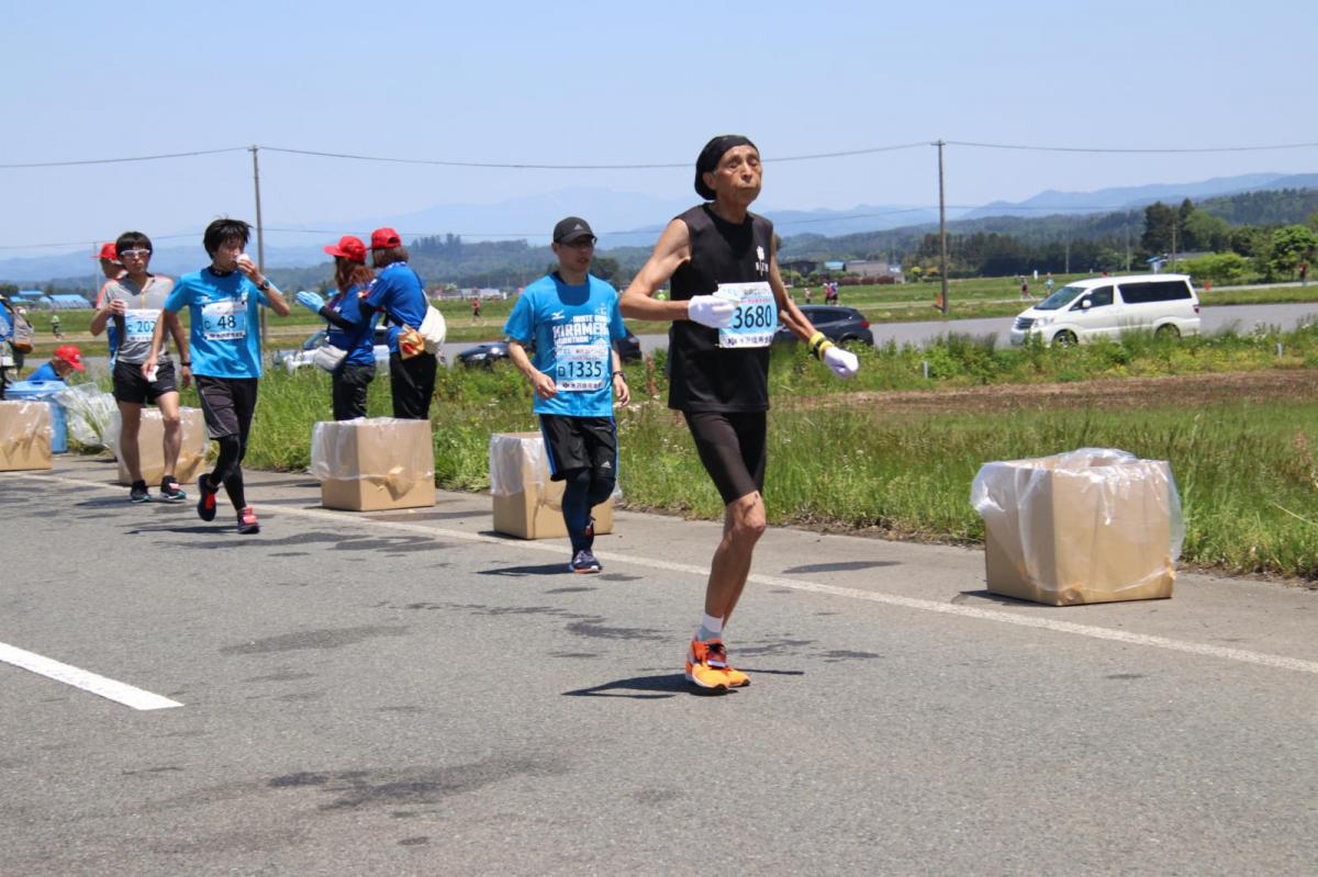 いわて奥州きらめきマラソン2018 フルマラソン5・37.5km給水/10km折り返し 2018/05/20
