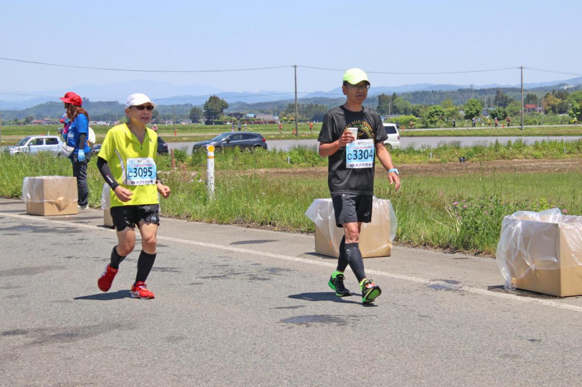 いわて奥州きらめきマラソン2018 フルマラソン5・37.5km給水/10km折り返し 2018/05/20