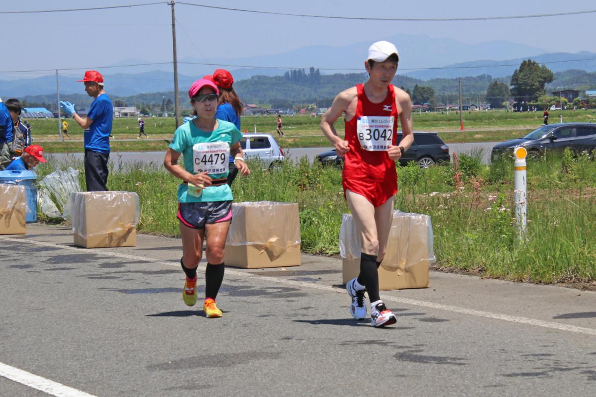 いわて奥州きらめきマラソン2018 フルマラソン5・37.5km給水/10km折り返し 2018/05/20