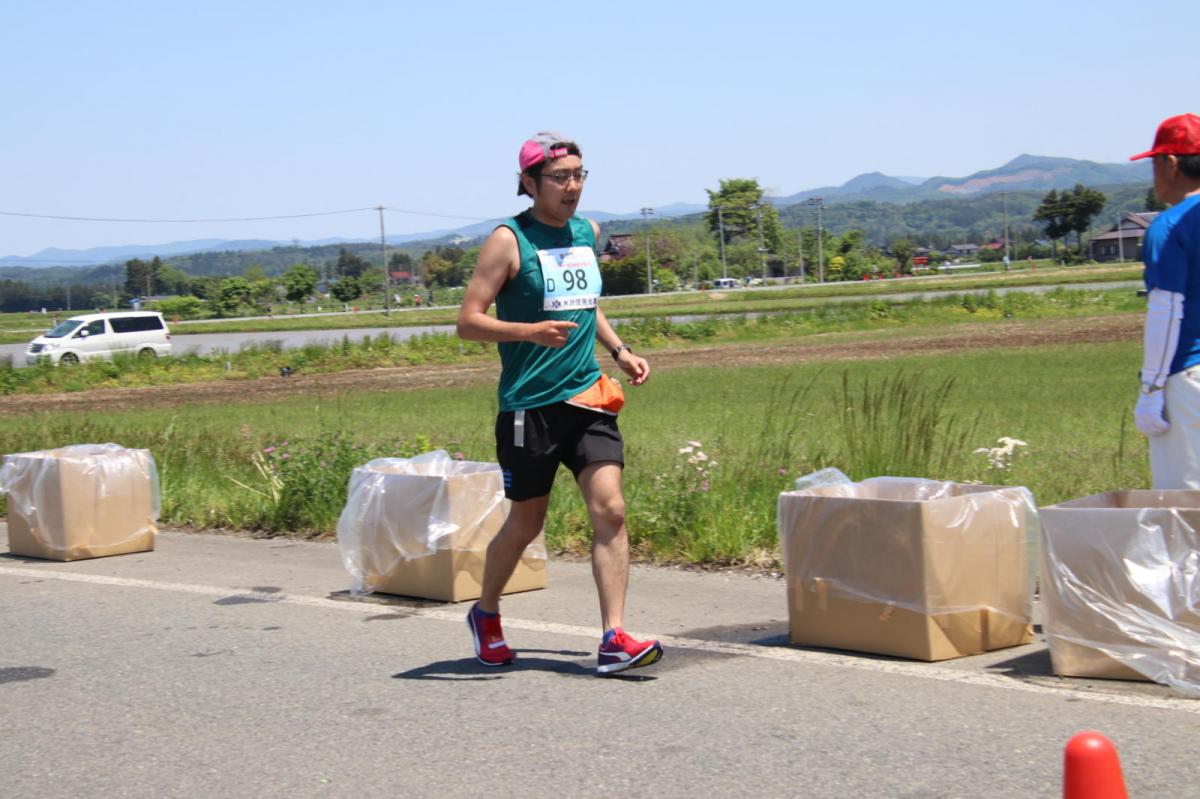 いわて奥州きらめきマラソン2018 フルマラソン5・37.5km給水/10km折り返し 2018/05/20