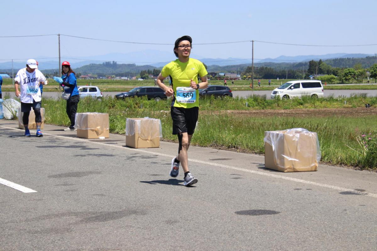 いわて奥州きらめきマラソン2018 フルマラソン5・37.5km給水/10km折り返し 2018/05/20