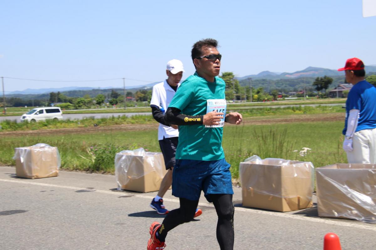 いわて奥州きらめきマラソン2018 フルマラソン5・37.5km給水/10km折り返し 2018/05/20