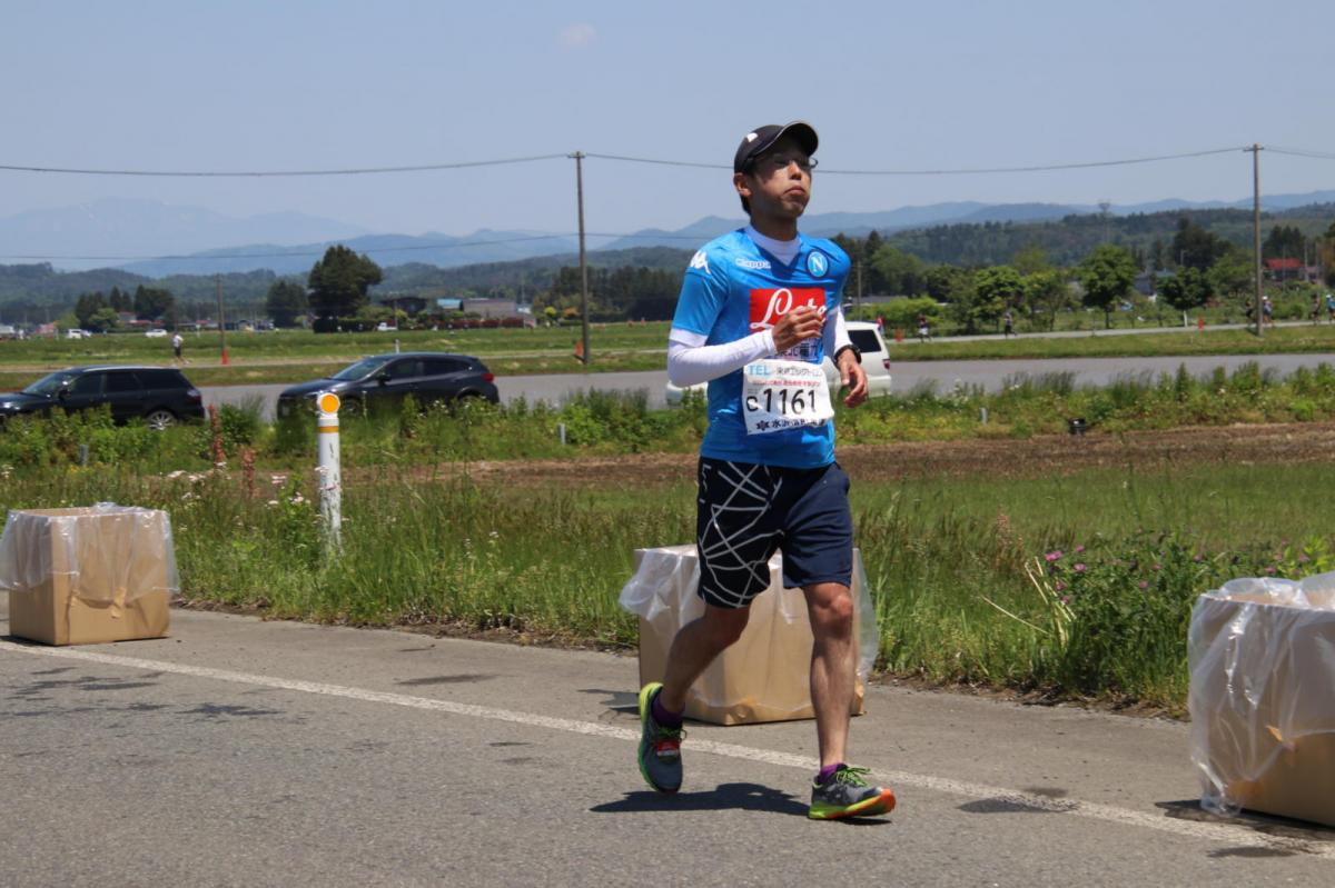 いわて奥州きらめきマラソン2018 フルマラソン5・37.5km給水/10km折り返し 2018/05/20