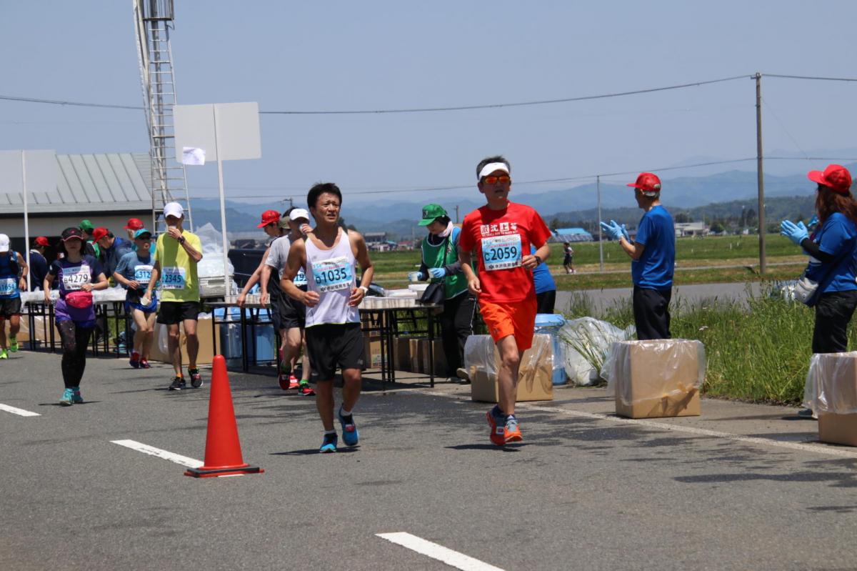 いわて奥州きらめきマラソン2018 フルマラソン5・37.5km給水/10km折り返し 2018/05/20