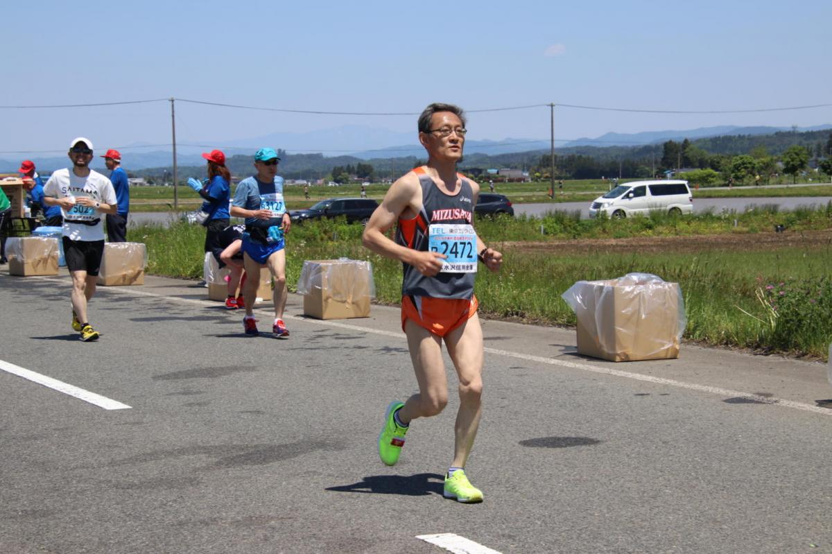 いわて奥州きらめきマラソン2018 フルマラソン5・37.5km給水/10km折り返し 2018/05/20
