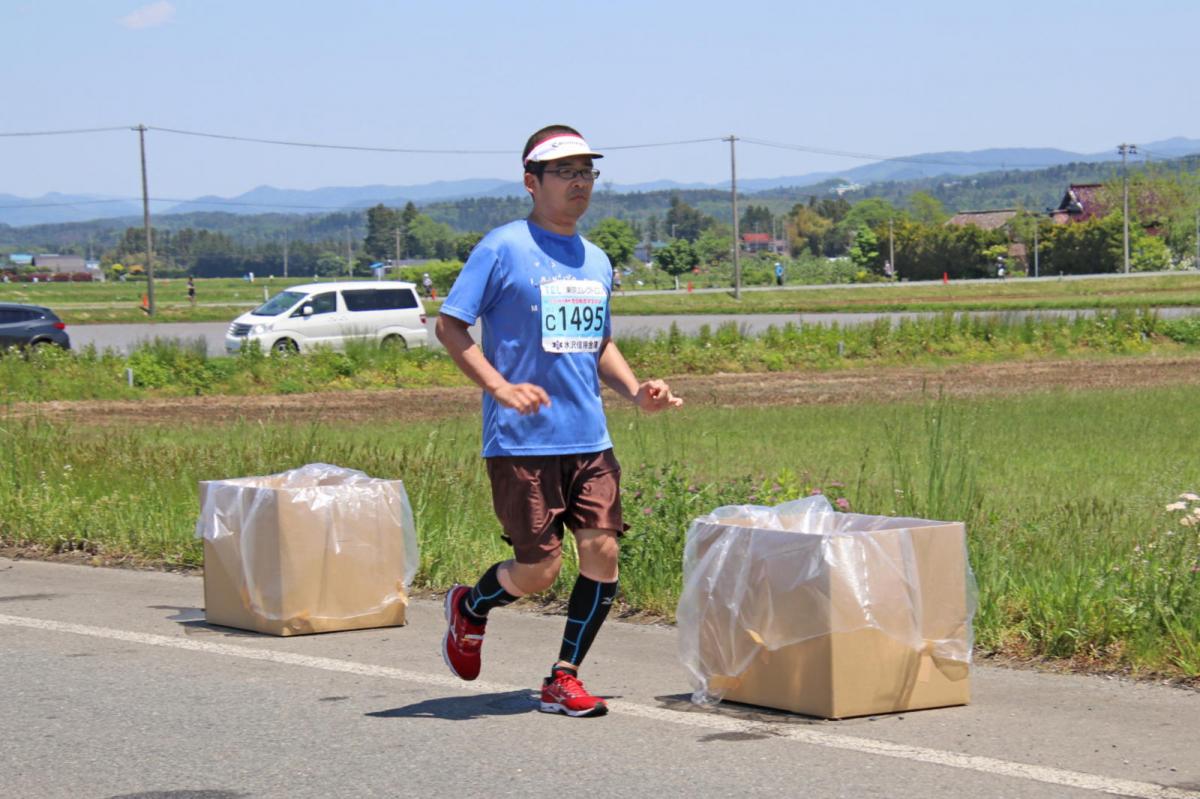 いわて奥州きらめきマラソン2018 フルマラソン5・37.5km給水/10km折り返し 2018/05/20