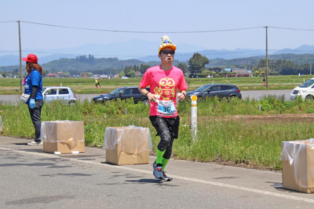 いわて奥州きらめきマラソン2018 フルマラソン5・37.5km給水/10km折り返し 2018/05/20