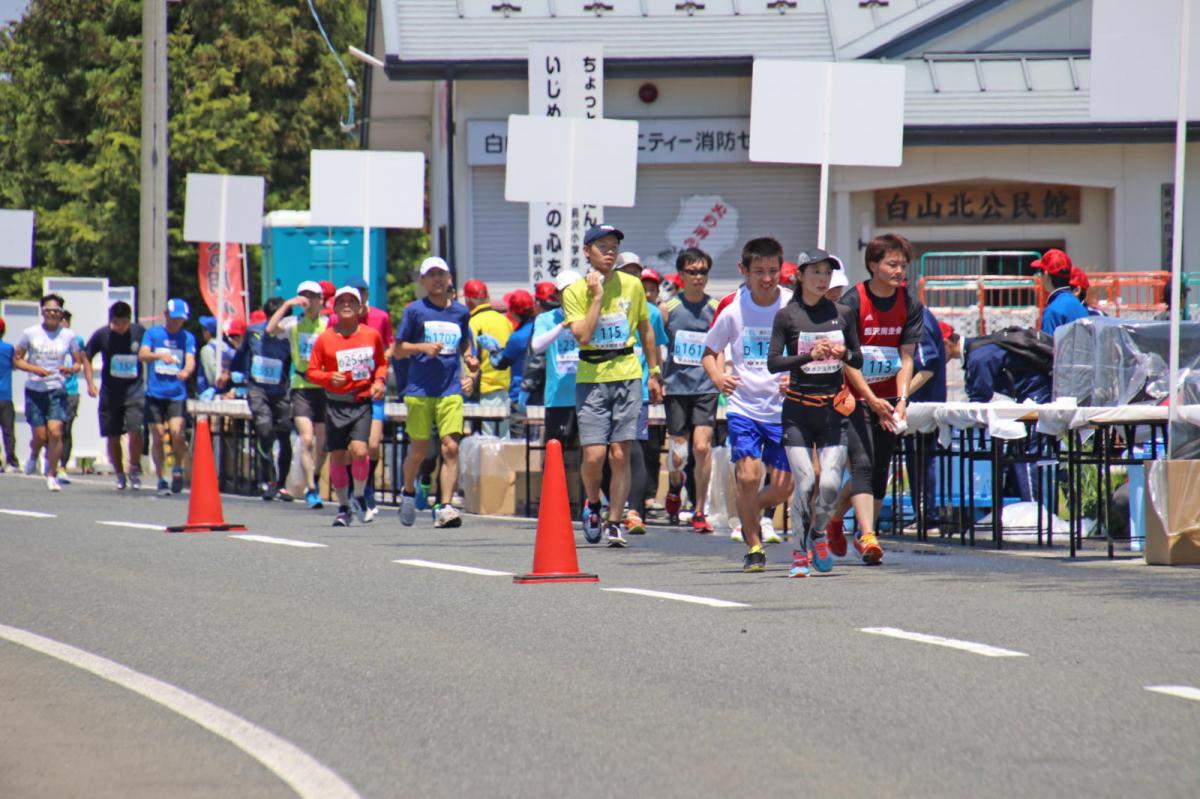 いわて奥州きらめきマラソン2018 フルマラソン5・37.5km給水/10km折り返し 2018/05/20