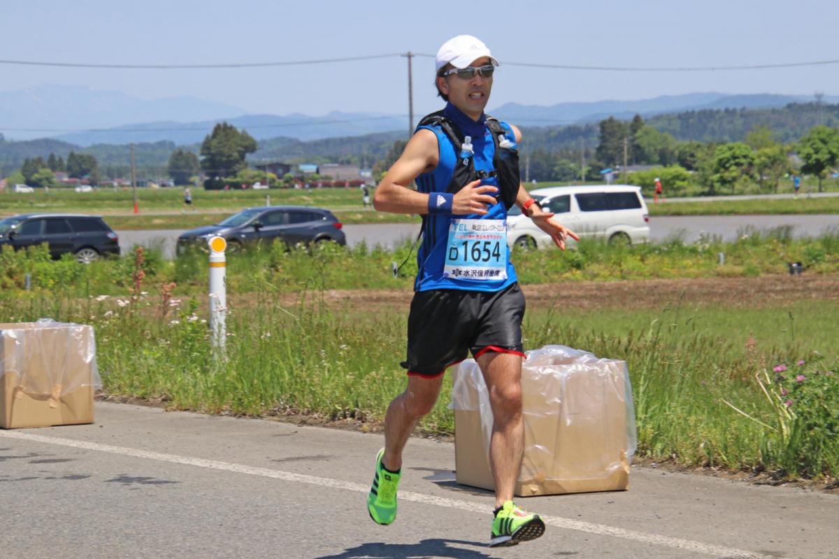いわて奥州きらめきマラソン2018 フルマラソン5・37.5km給水/10km折り返し 2018/05/20