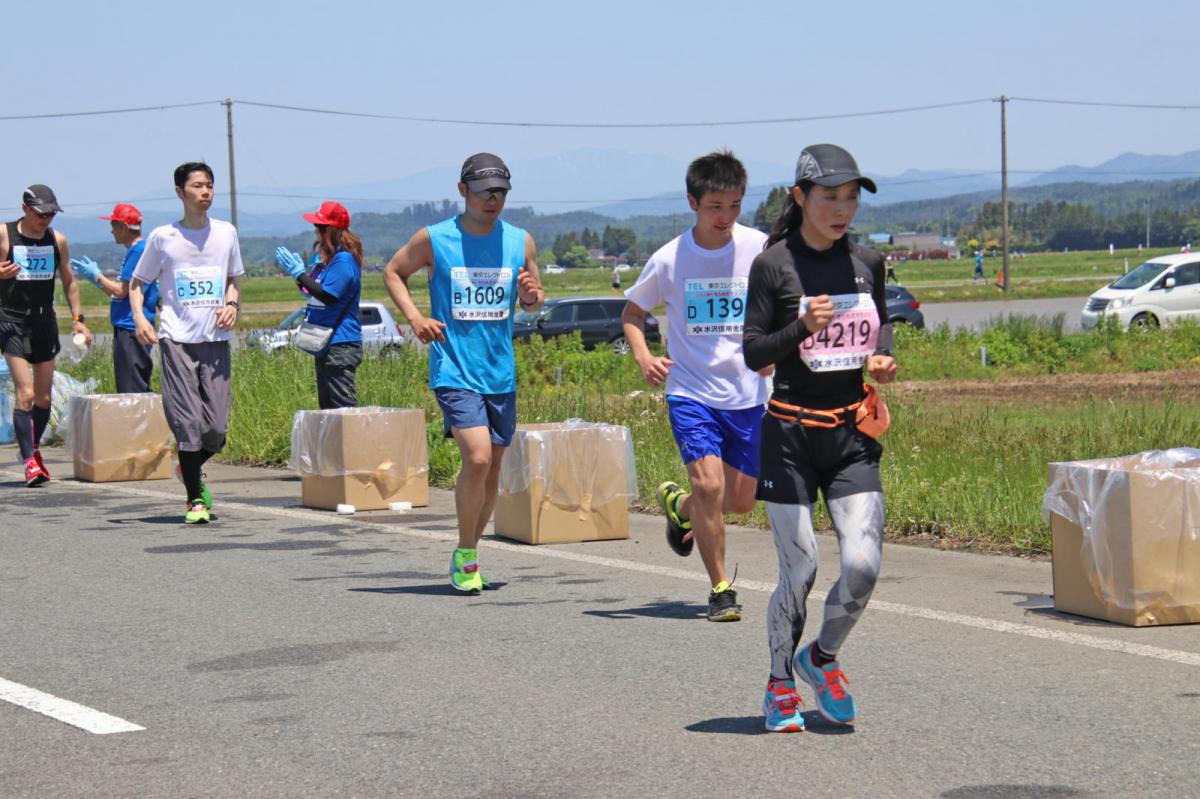 いわて奥州きらめきマラソン2018 フルマラソン5・37.5km給水/10km折り返し 2018/05/20