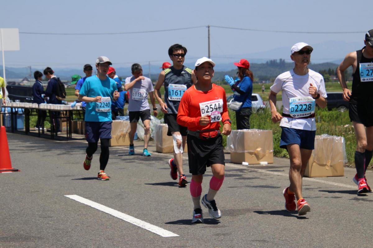 いわて奥州きらめきマラソン2018 フルマラソン5・37.5km給水/10km折り返し 2018/05/20