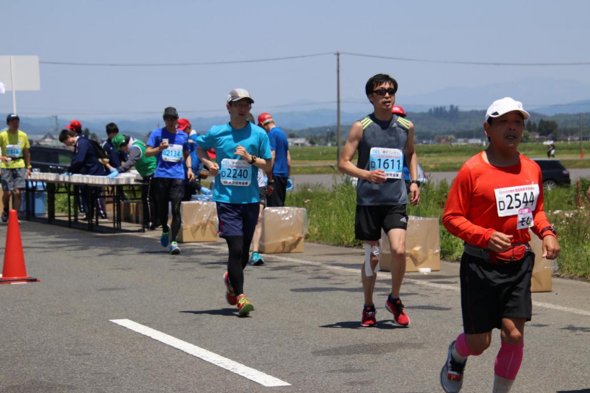 いわて奥州きらめきマラソン2018 フルマラソン5・37.5km給水/10km折り返し 2018/05/20
