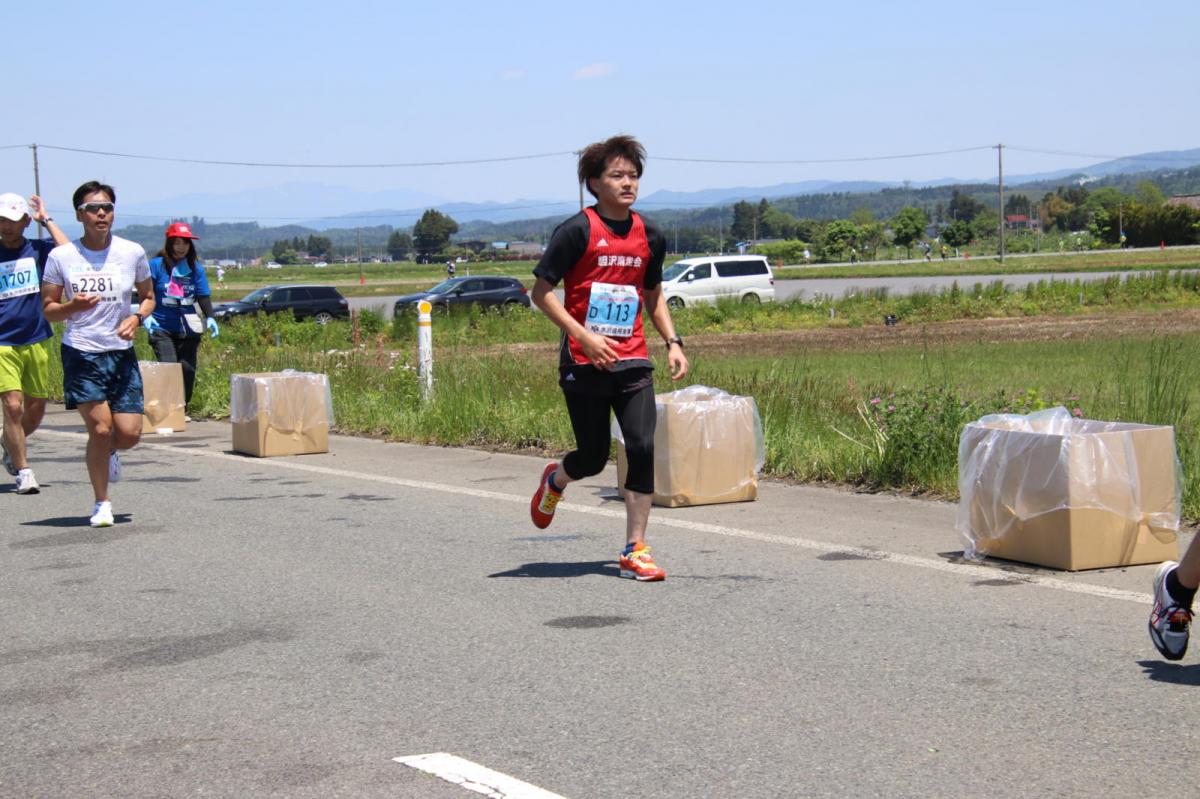 いわて奥州きらめきマラソン2018 フルマラソン5・37.5km給水/10km折り返し 2018/05/20