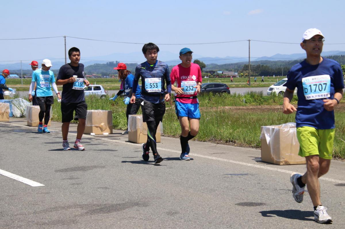 いわて奥州きらめきマラソン2018 フルマラソン5・37.5km給水/10km折り返し 2018/05/20