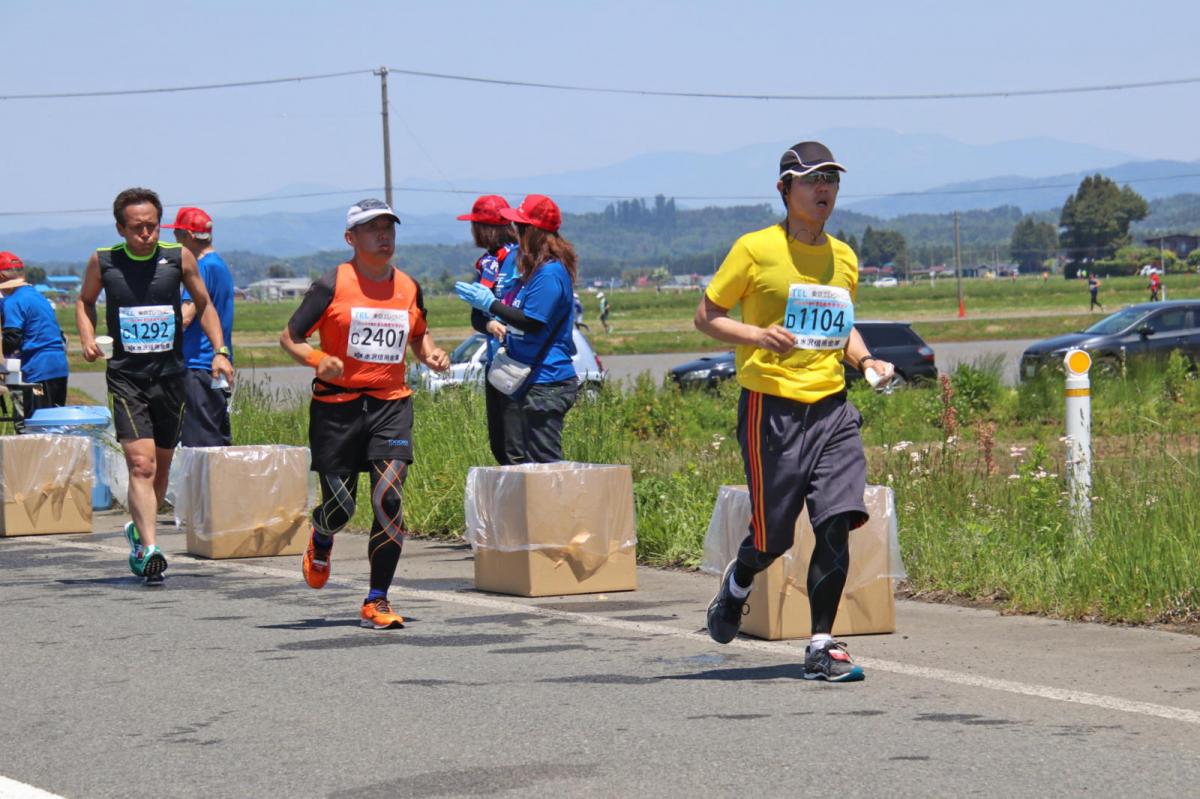 いわて奥州きらめきマラソン2018 フルマラソン5・37.5km給水/10km折り返し 2018/05/20