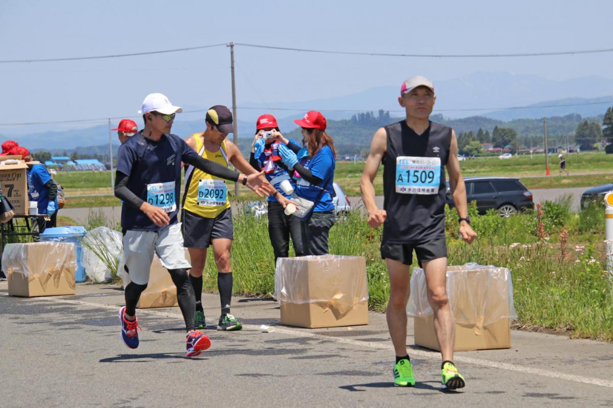 いわて奥州きらめきマラソン2018 フルマラソン5・37.5km給水/10km折り返し 2018/05/20