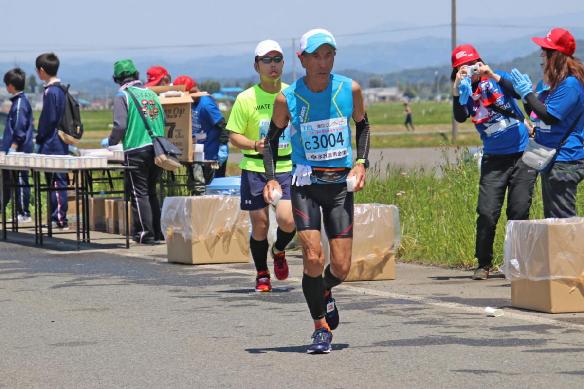 いわて奥州きらめきマラソン2018 フルマラソン5・37.5km給水/10km折り返し 2018/05/20