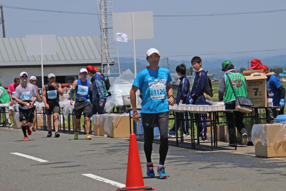 いわて奥州きらめきマラソン2018 フルマラソン5・37.5km給水/10km折り返し 2018/05/20