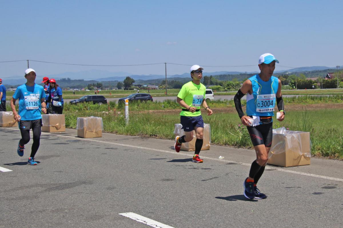 いわて奥州きらめきマラソン2018 フルマラソン5・37.5km給水/10km折り返し 2018/05/20