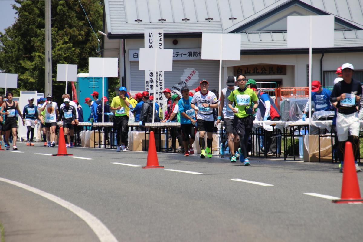 いわて奥州きらめきマラソン2018 フルマラソン5・37.5km給水/10km折り返し 2018/05/20