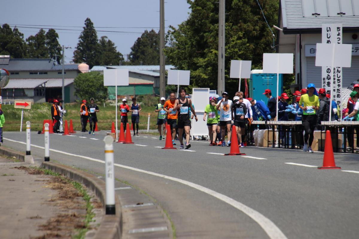 いわて奥州きらめきマラソン2018 フルマラソン5・37.5km給水/10km折り返し 2018/05/20