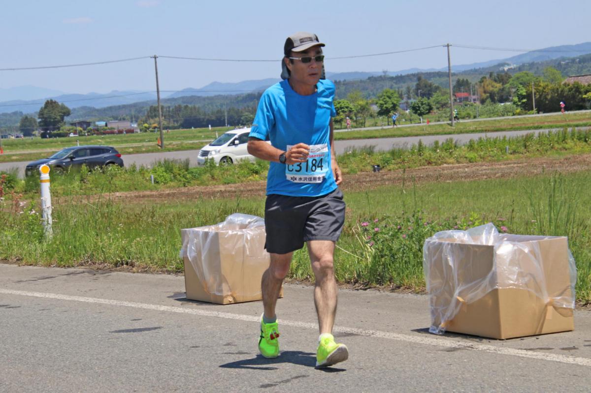 いわて奥州きらめきマラソン2018 フルマラソン5・37.5km給水/10km折り返し 2018/05/20
