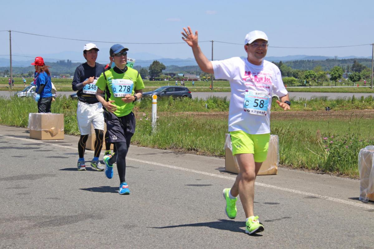 いわて奥州きらめきマラソン2018 フルマラソン5・37.5km給水/10km折り返し 2018/05/20