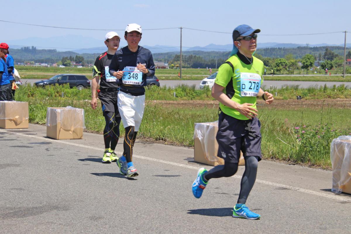 いわて奥州きらめきマラソン2018 フルマラソン5・37.5km給水/10km折り返し 2018/05/20