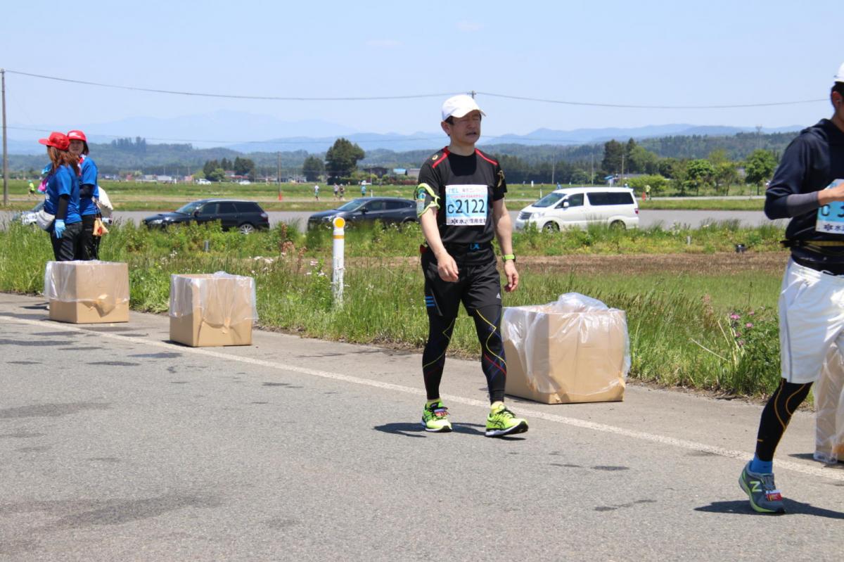 いわて奥州きらめきマラソン2018 フルマラソン5・37.5km給水/10km折り返し 2018/05/20